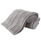 Hastings Home 2-piece Luxury Cotton Towel Set, Bath Sheet Made from 100% Zero Twist Cotton, (Silver/Black) 398212HUV - alternate 2